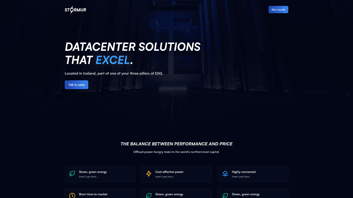 Stormur Datacenters sýnimynd